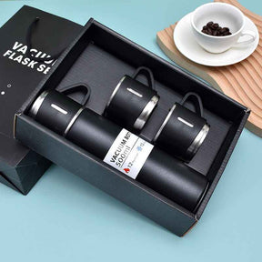 Garrafa Térmica Inox com 3 Canecas - SmartHome