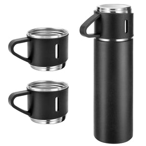 Garrafa Térmica Inox com 3 Canecas - SmartHome