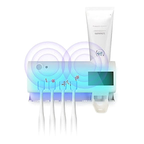 Esterilizador UV e Suporte 2 em 1 para Escovas e Pasta - UltraHome