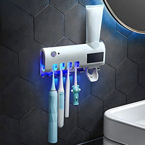Esterilizador UV e Suporte 2 em 1 para Escovas e Pasta - UltraHome