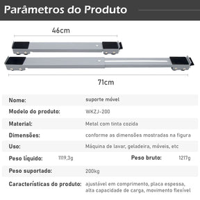 Suporte Deslizante para Móveis - UltraHome